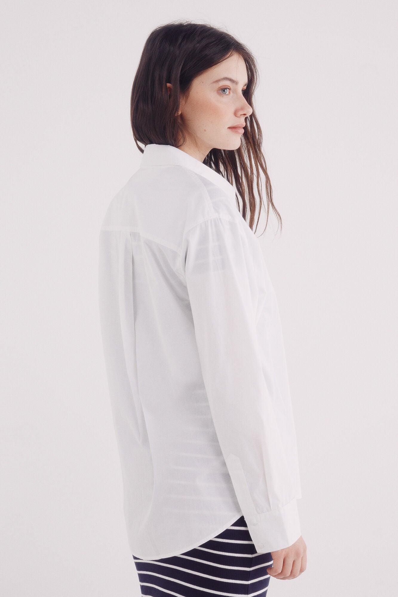 Oversized poplin shirt