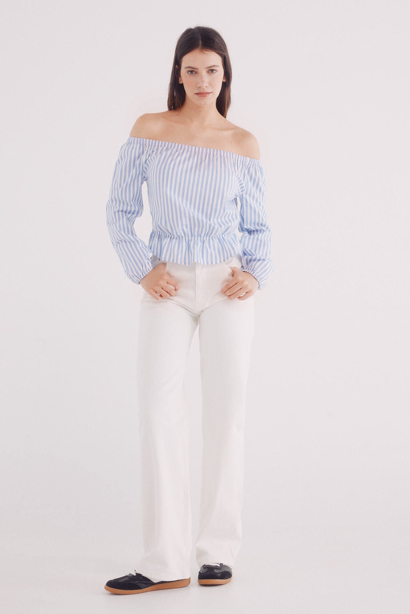 Off-the-shoulder blouse