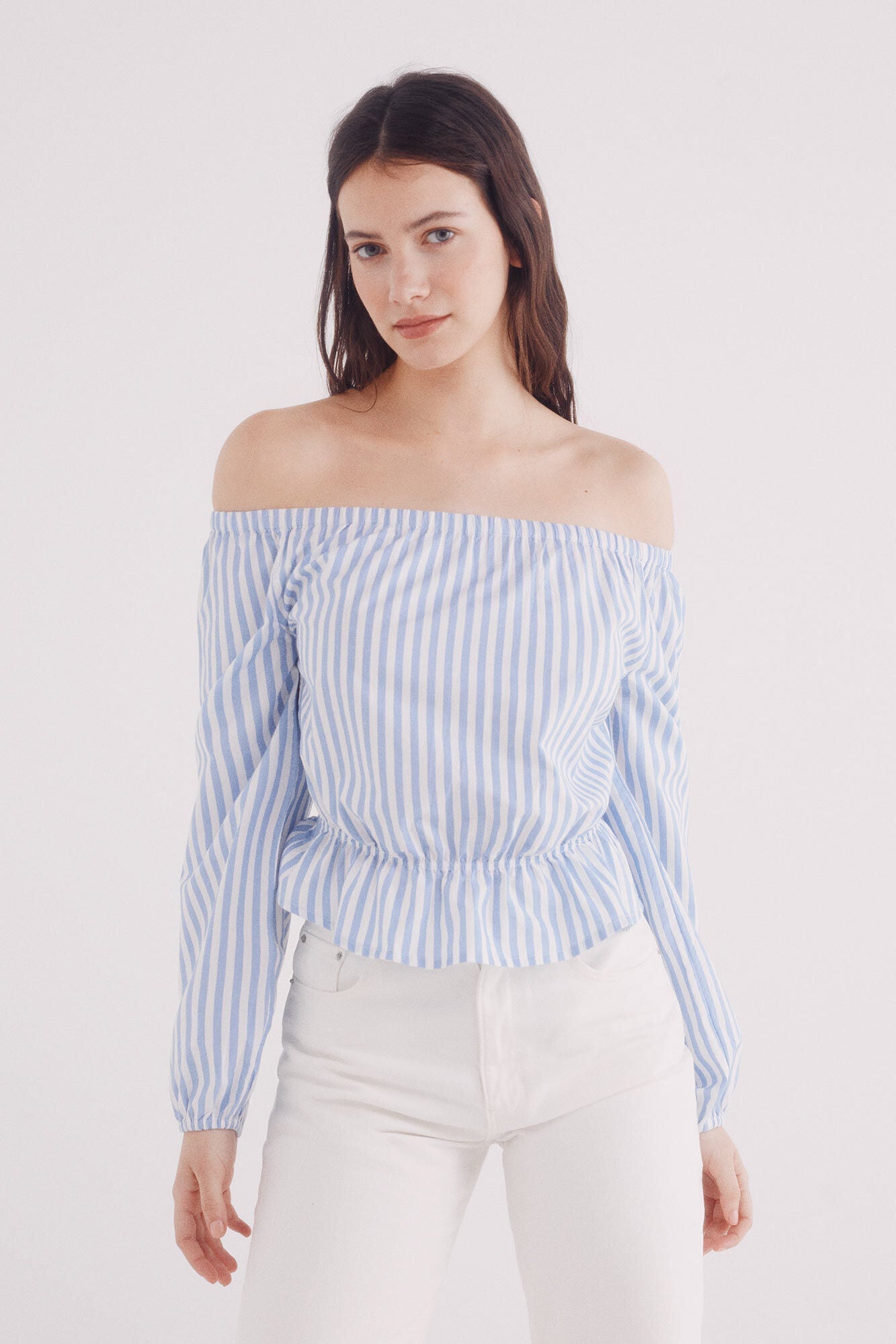 Off-the-shoulder blouse
