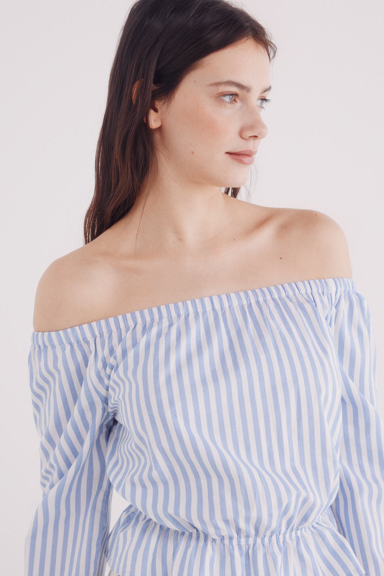 Off-the-shoulder blouse