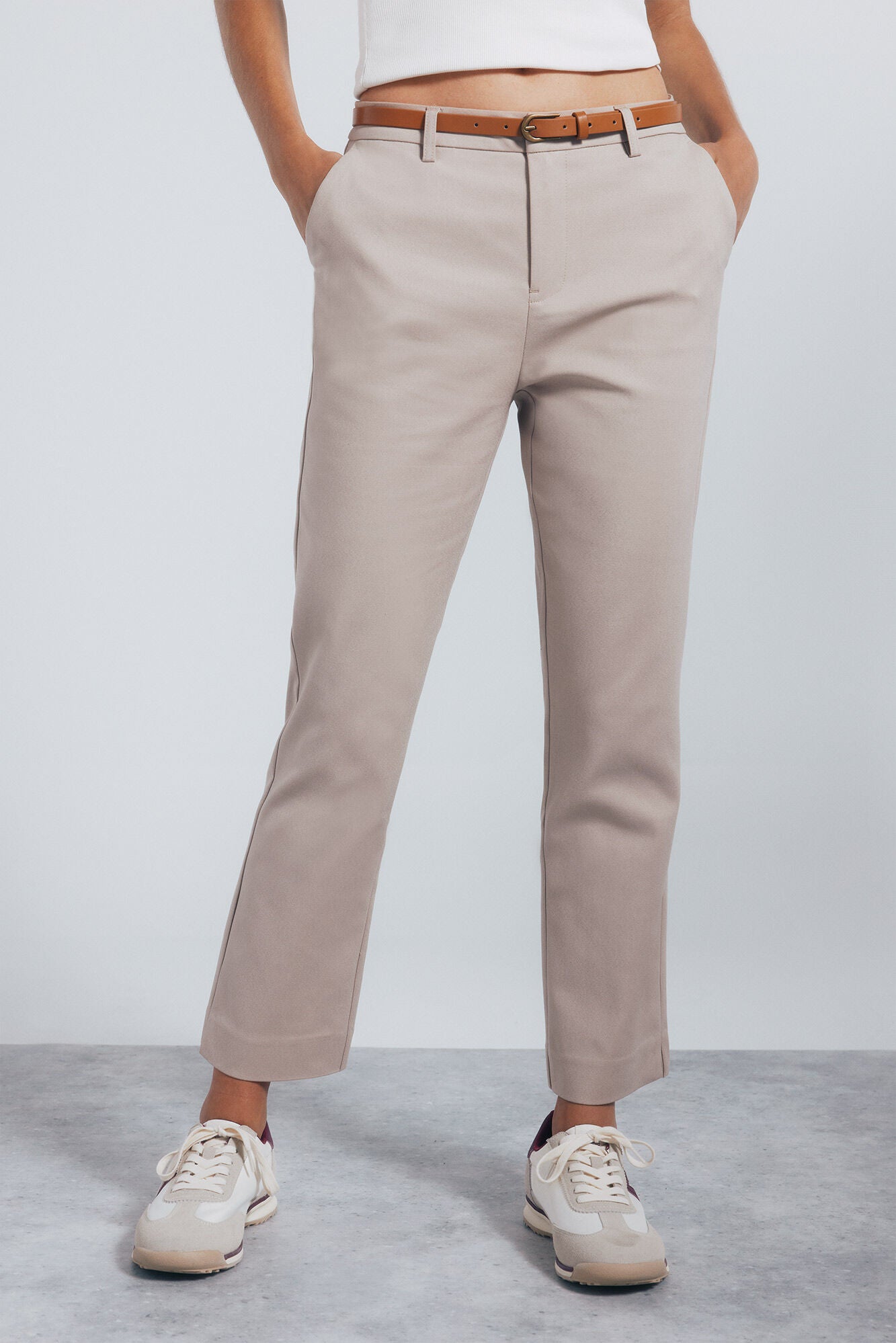 Straight chino pants