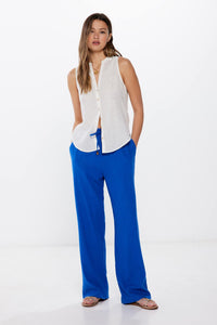 Viscose linen joggers