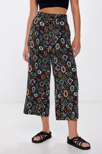 Printed flowing culottes