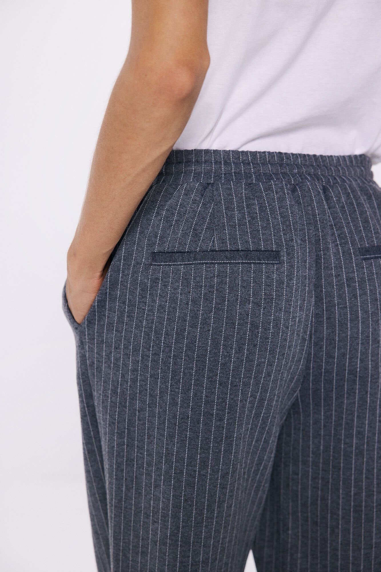 Jersey-knit jogger trousers