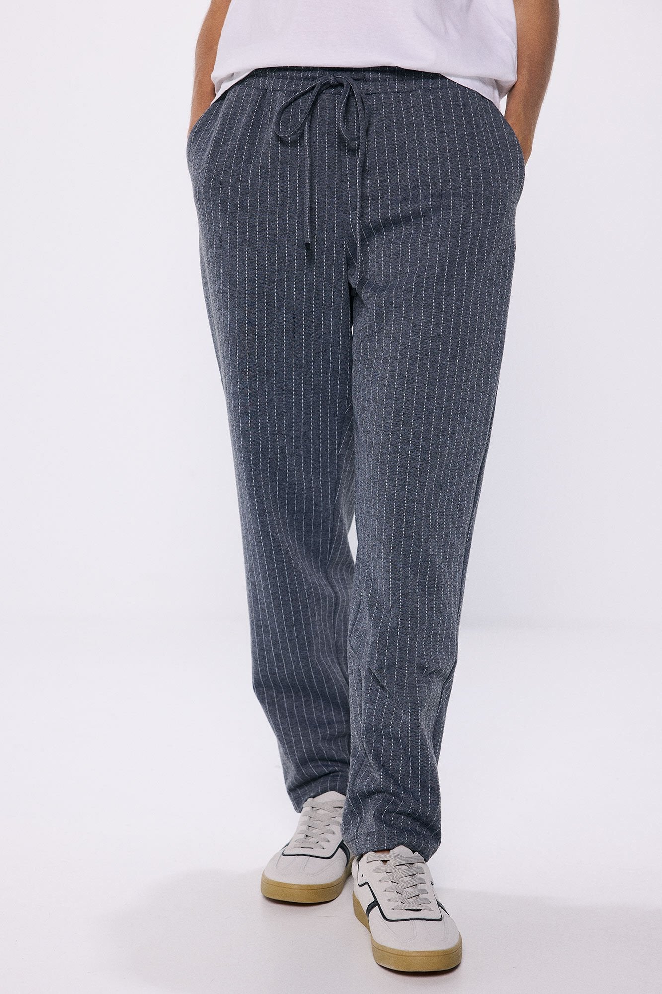 Jersey-knit jogger trousers