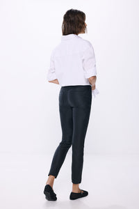 Waxed push up pants