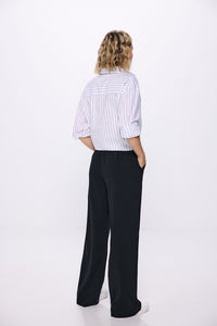 Black trousers with darts