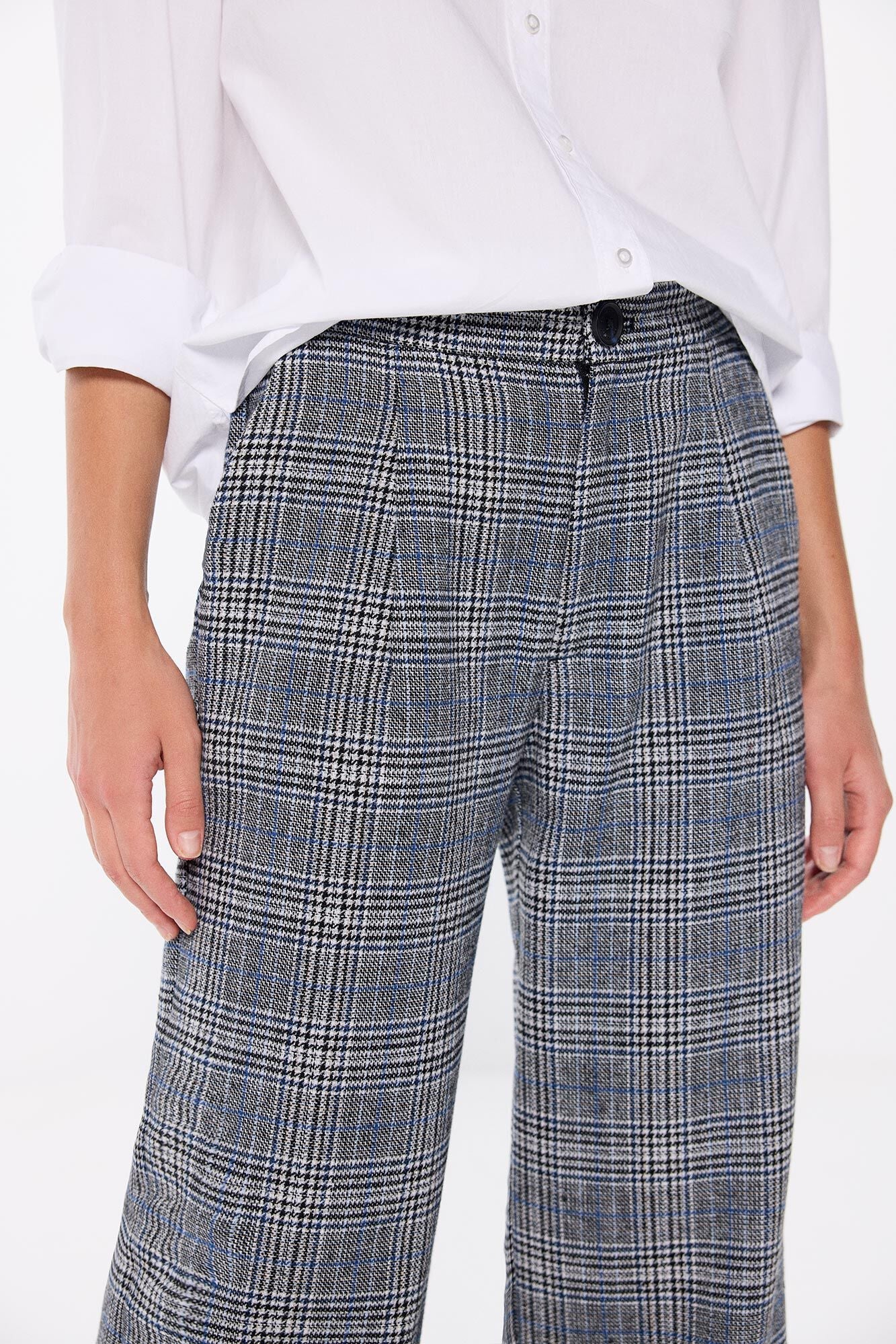 Checked trousers