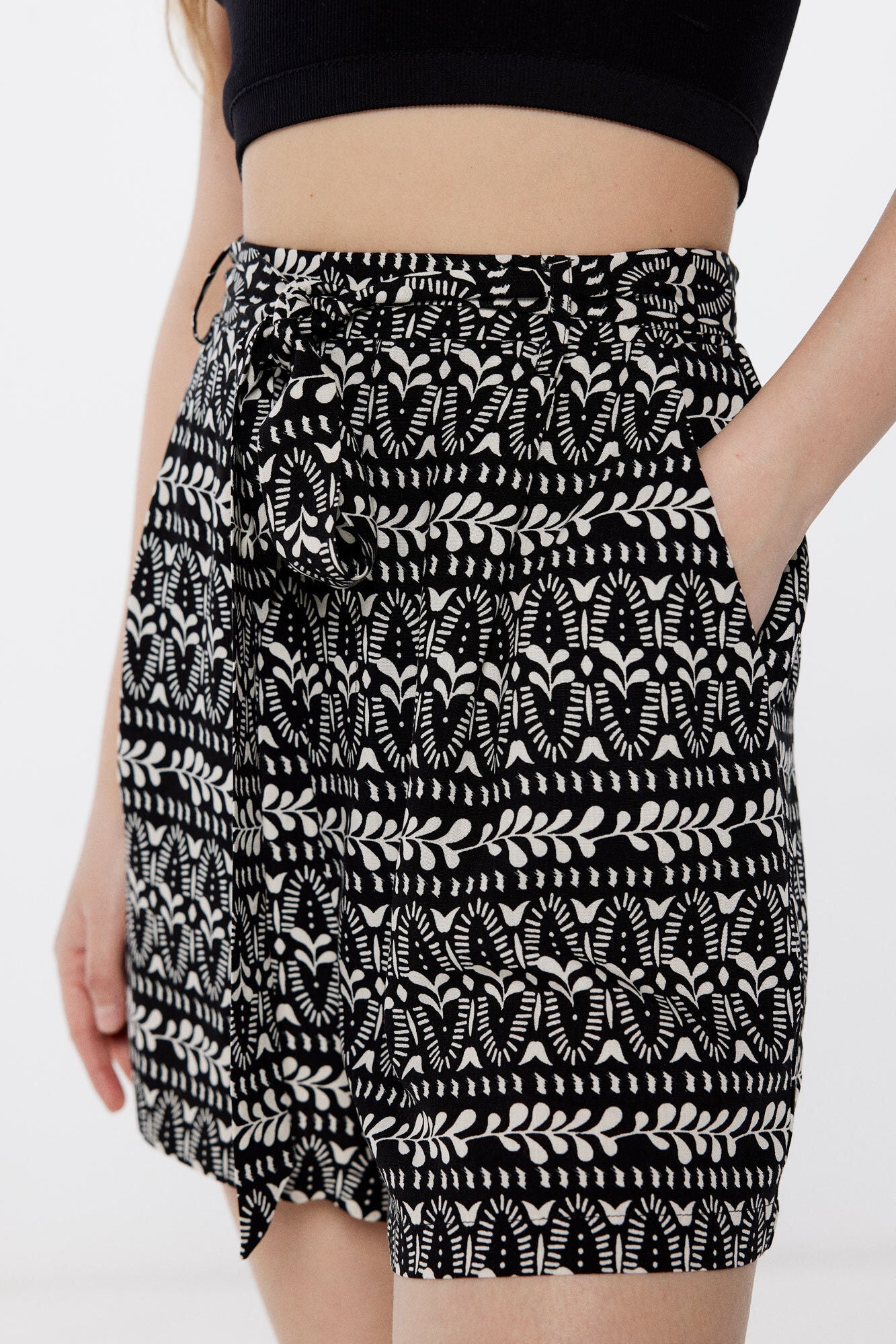 Ethnic flowing shorts