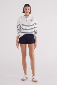 Chinos shorts with belt