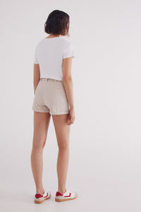 Chinos shorts with belt