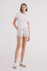 Chinos shorts with belt