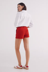 Chinos shorts with belt
