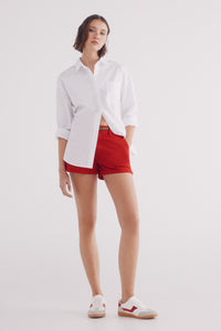 Chinos shorts with belt