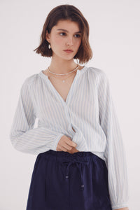 Short elastic waist cotton linen