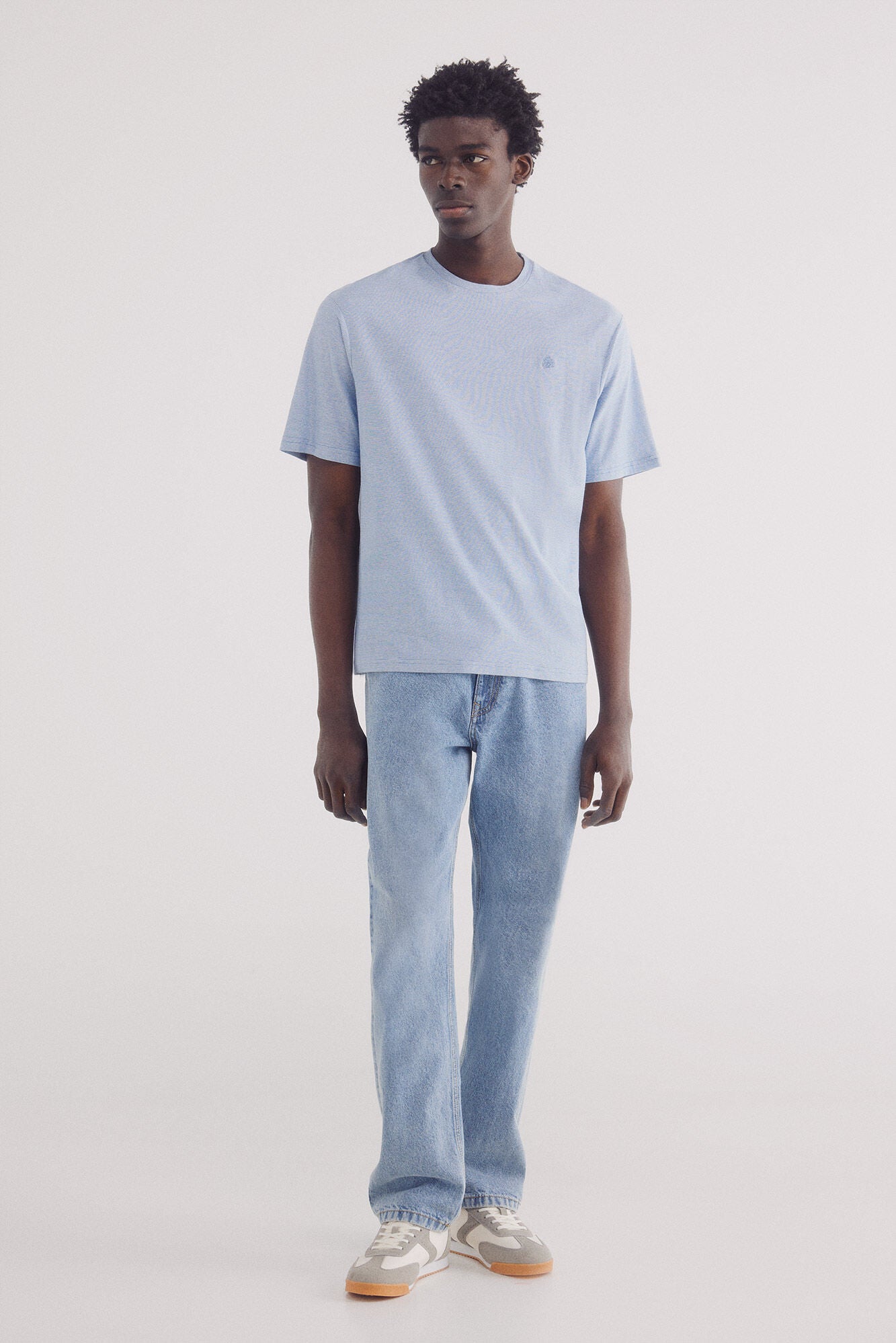 Micro-striped T-shirt