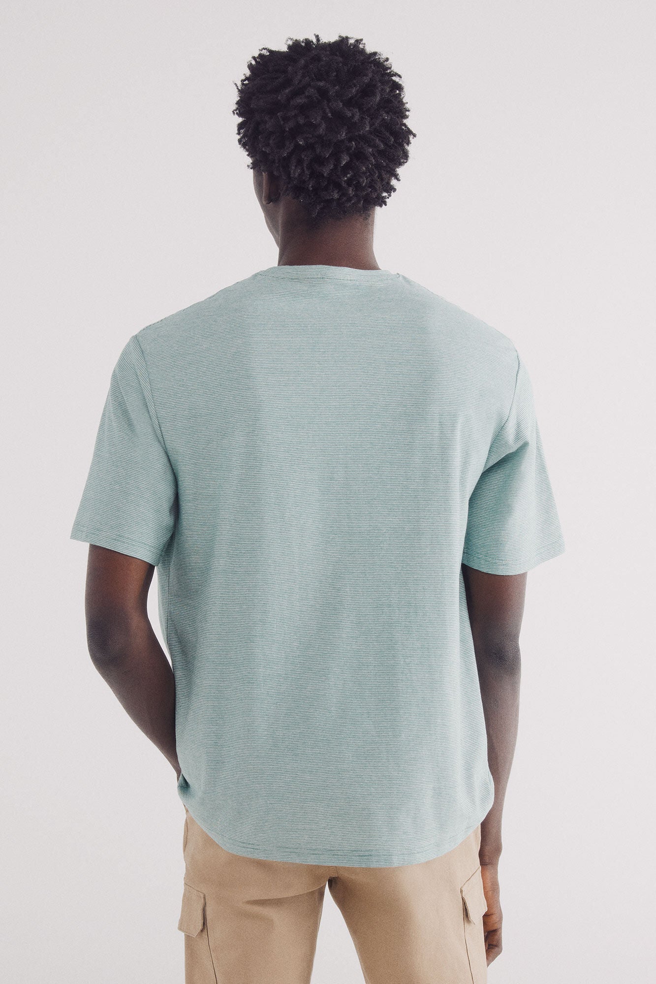 Micro-striped T-shirt