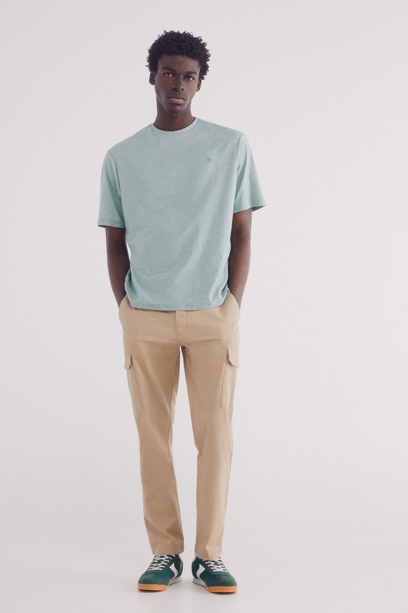 Micro-striped T-shirt