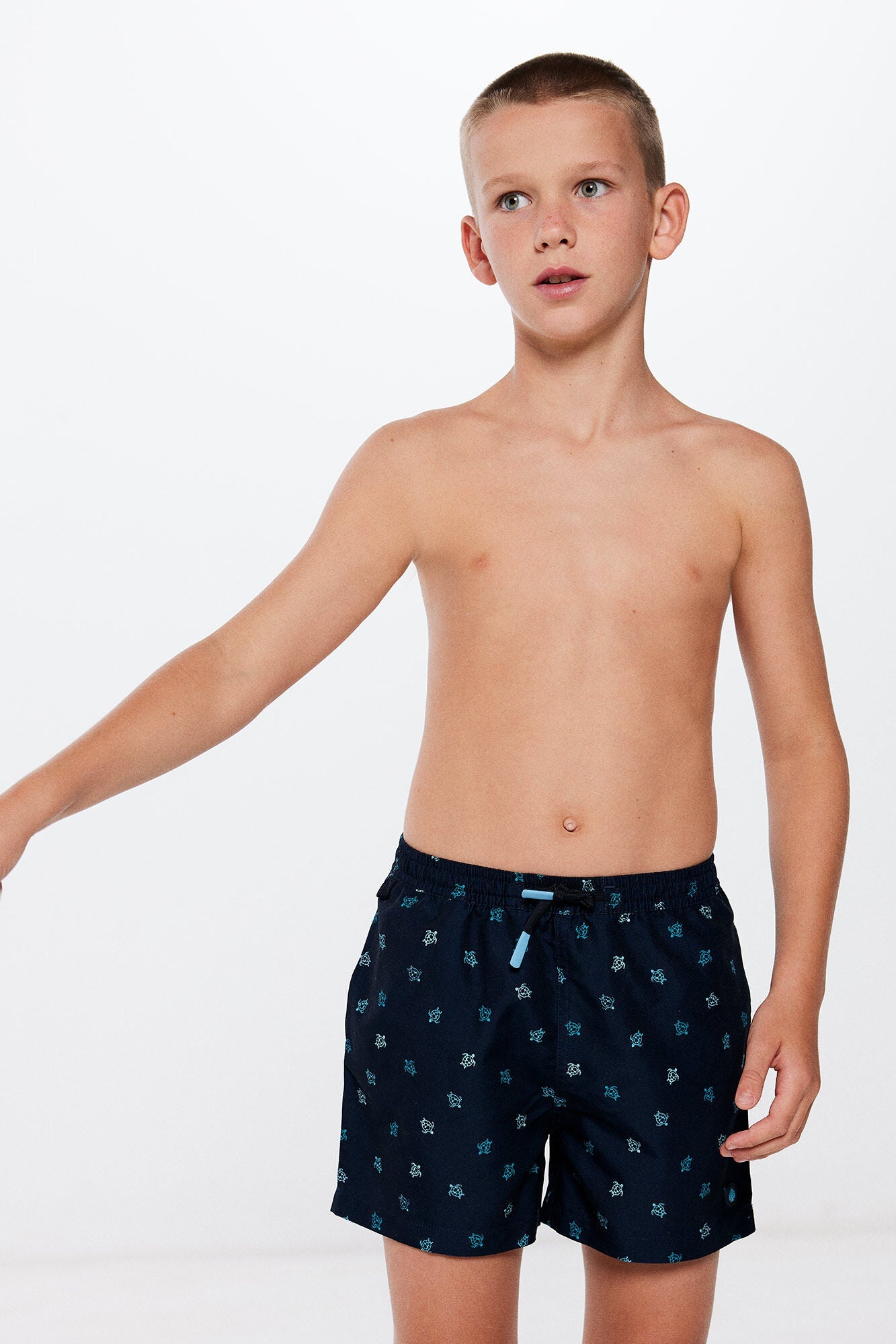 Boy's turtle swim shorts