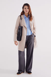 Belted trench coat