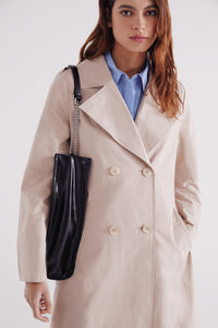 Belted trench coat