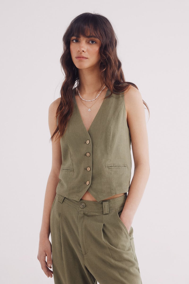 Linen Vest