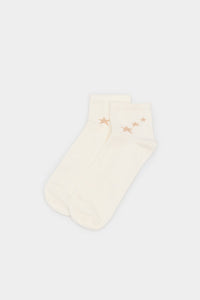 Lurex star short sock