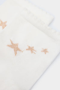 Lurex star short sock