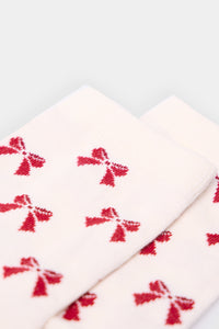 Long socks with bows