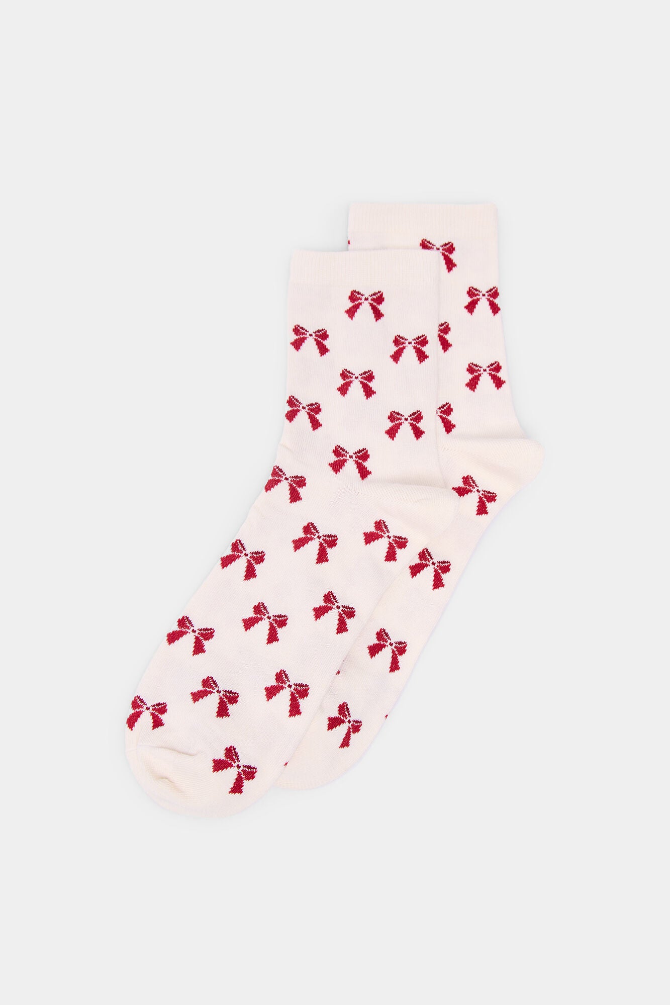 Long socks with bows