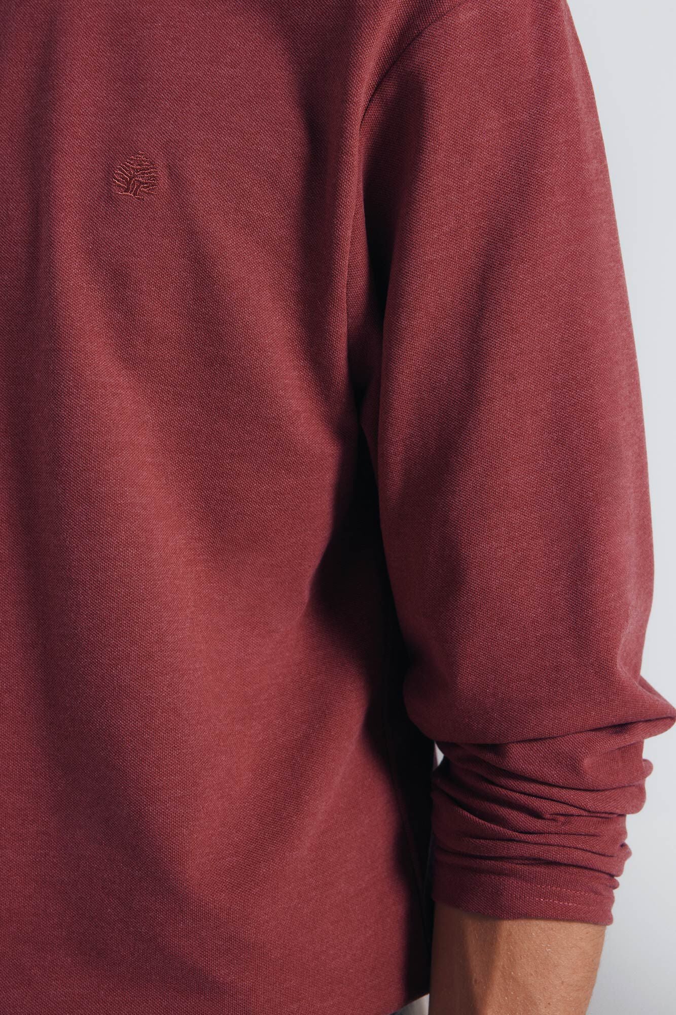 Double melange long-sleeved T-shirt