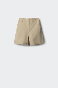 Boys' checkered structured Bermuda shorts