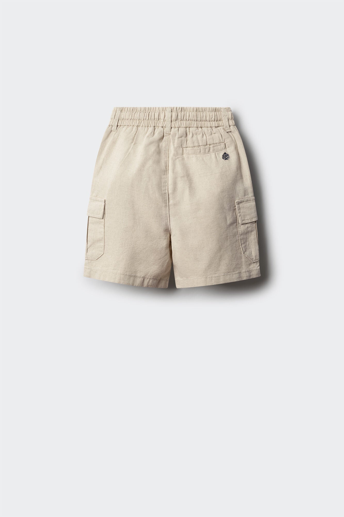 Linen cargo shorts for boys