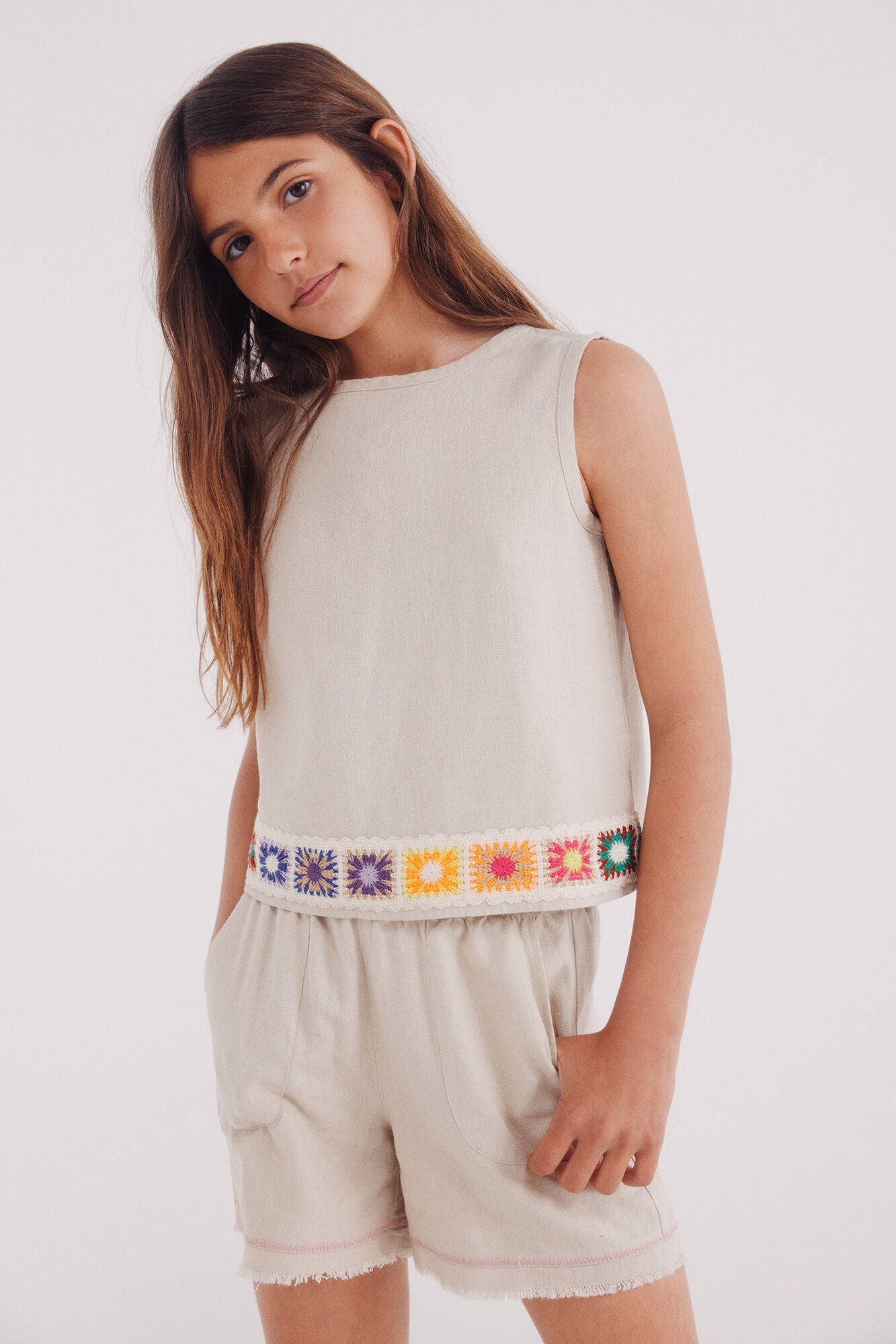 Crochet low top for girls