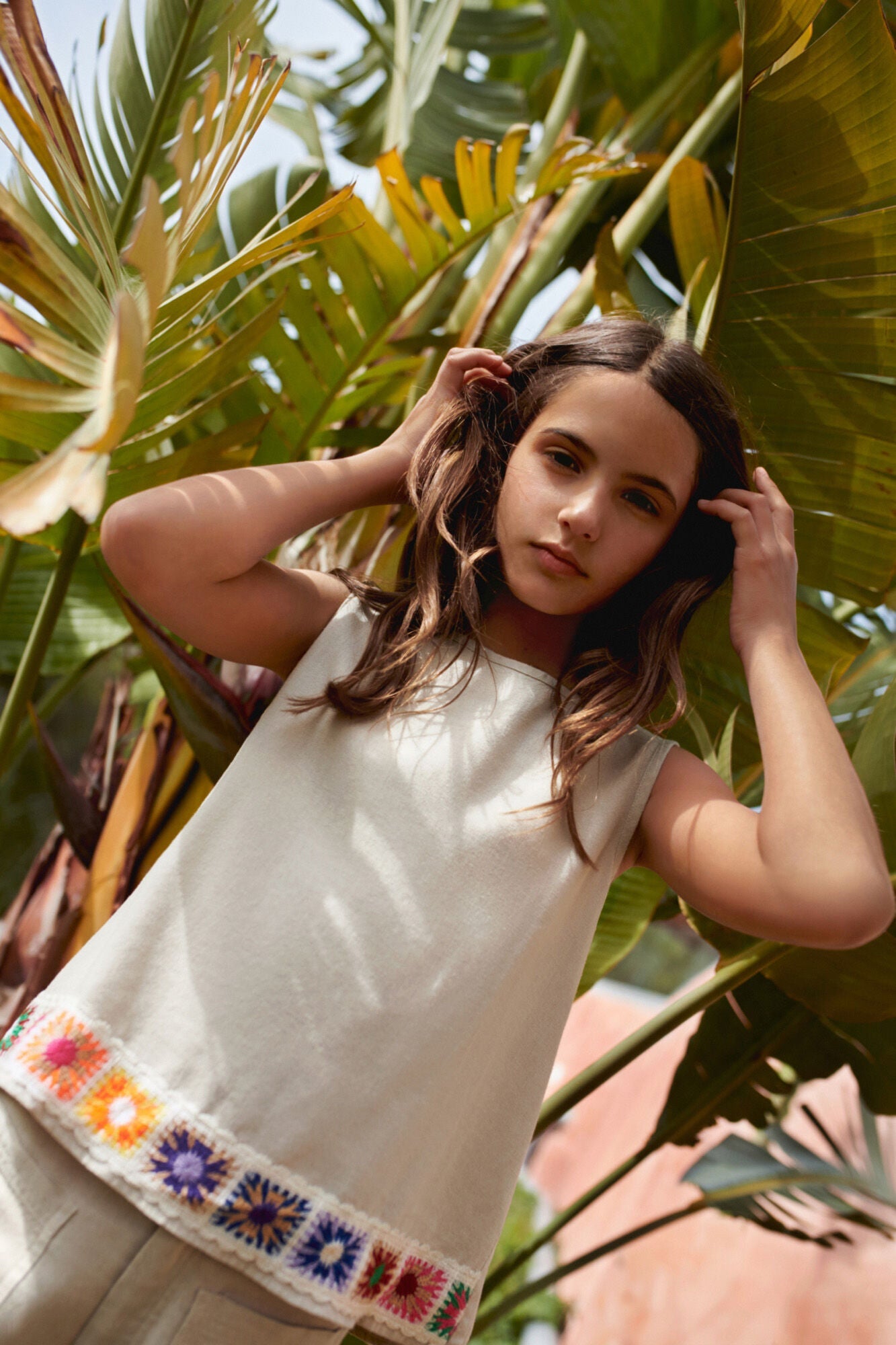 Crochet low top for girls