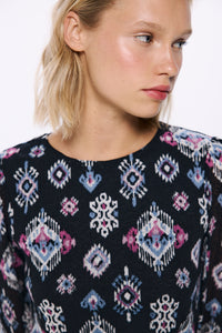 Short ethnic print dress