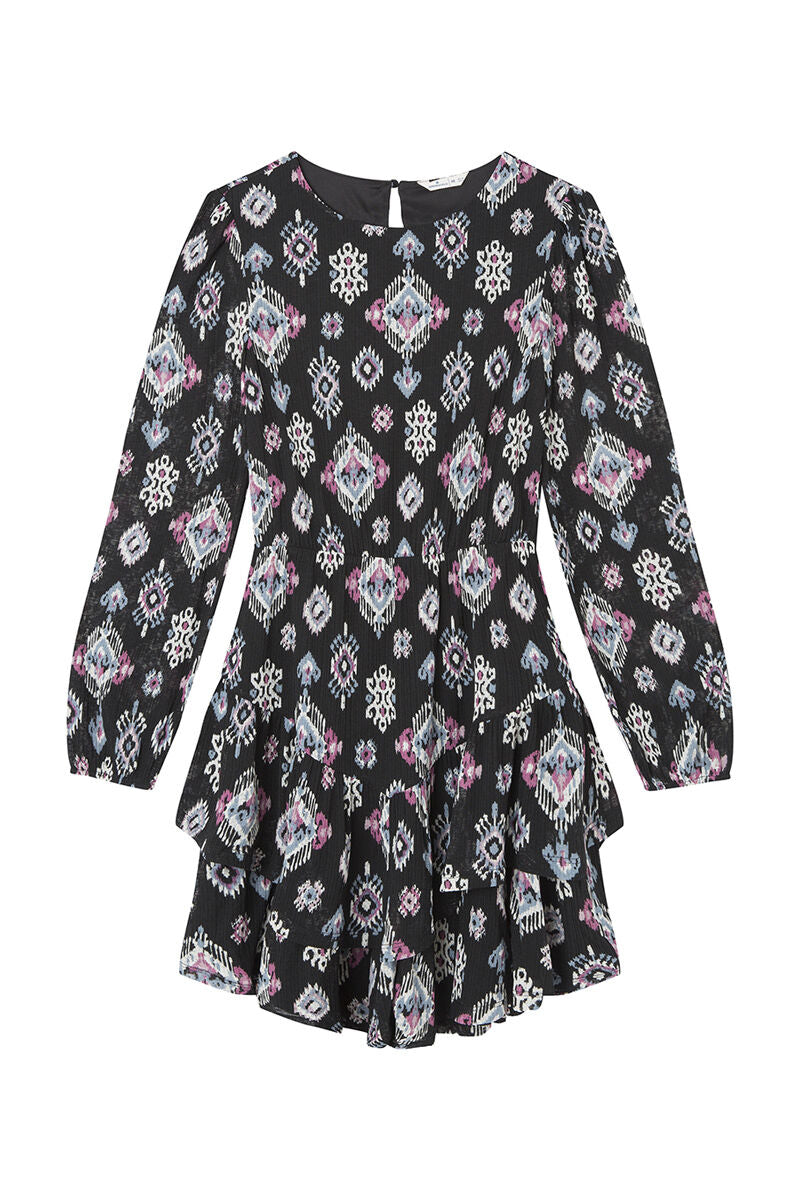 Short ethnic print dress