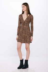 Short leopard dress