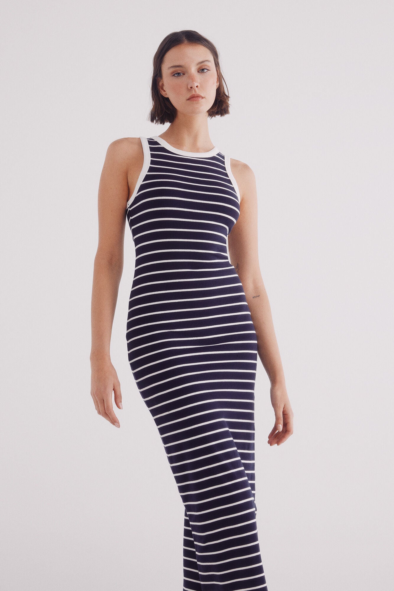 Sailor striped tube dress