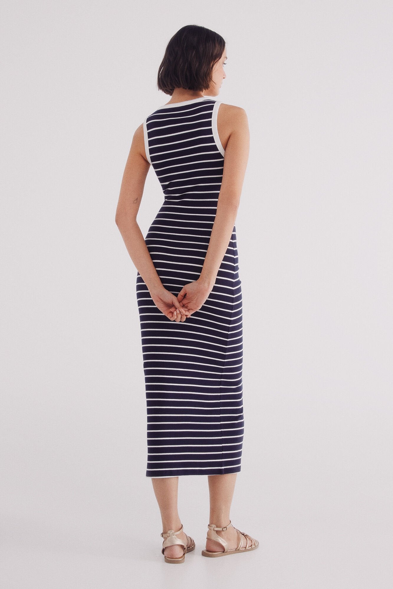 Sailor striped tube dress