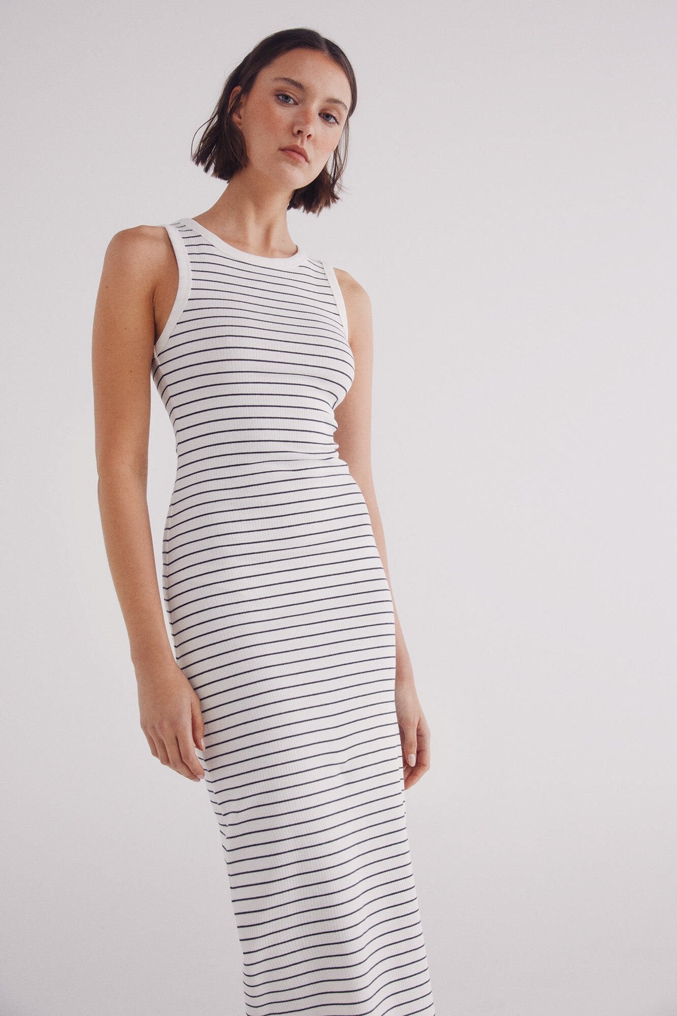 Sailor striped tube dress