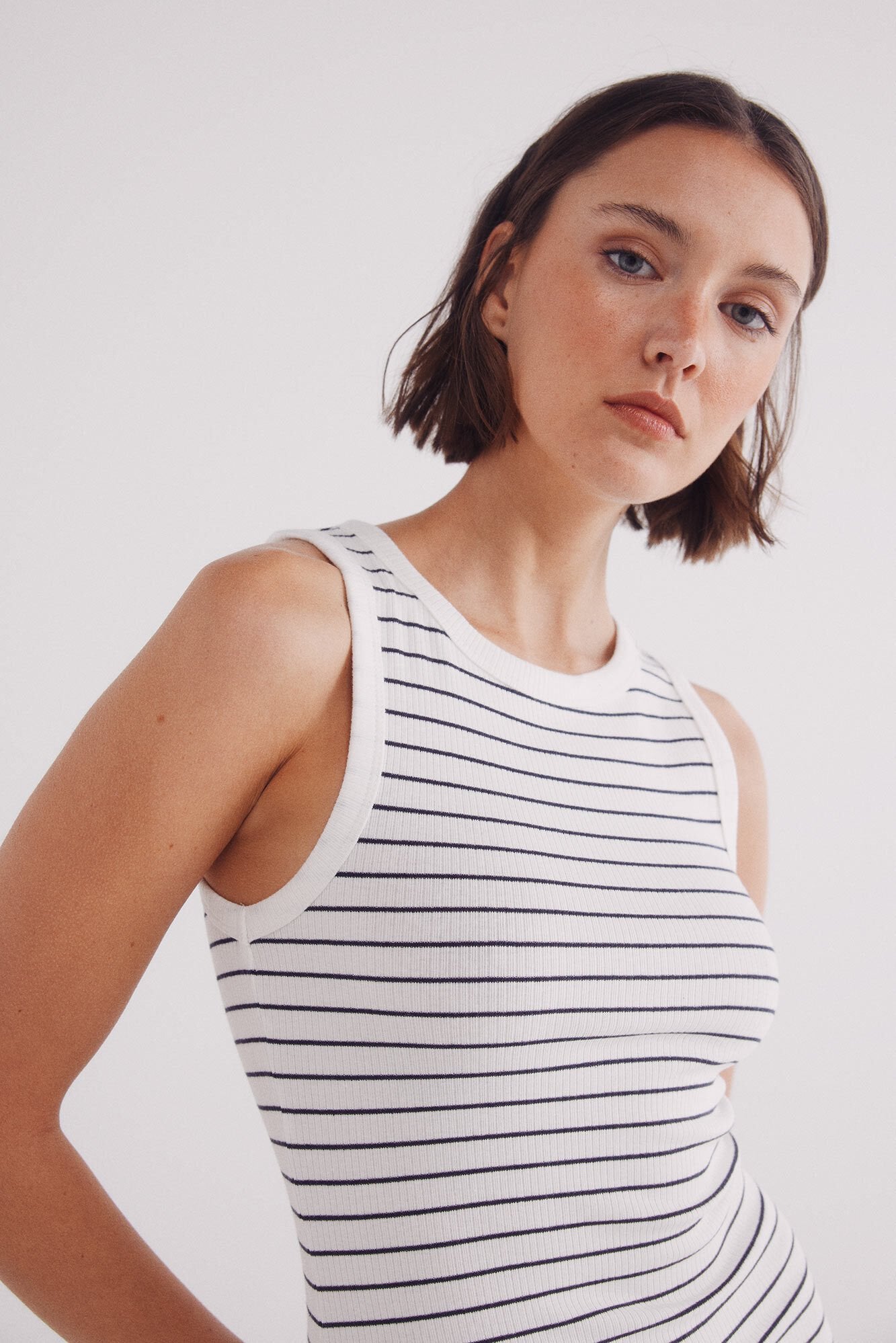Sailor striped tube dress