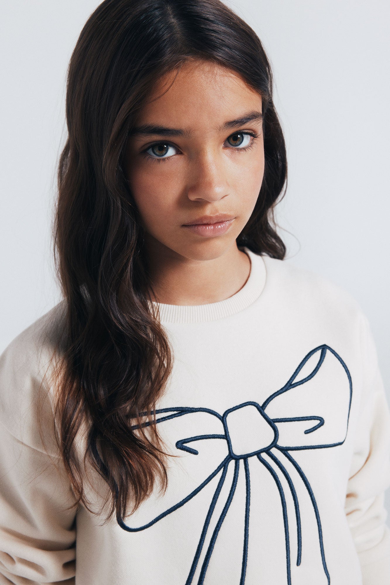 Girl's Bow Sweatshirt