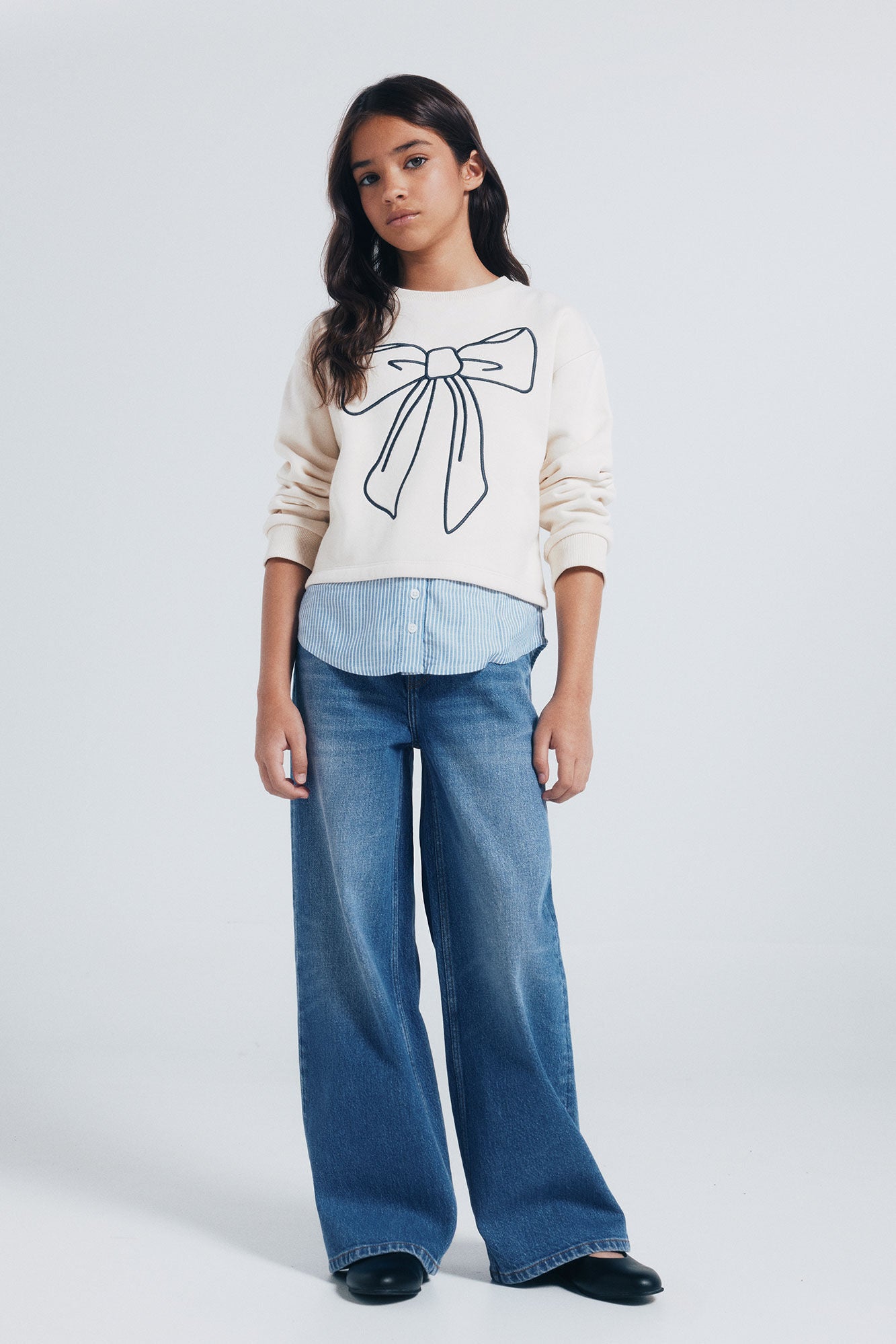 Girl's Bow Sweatshirt