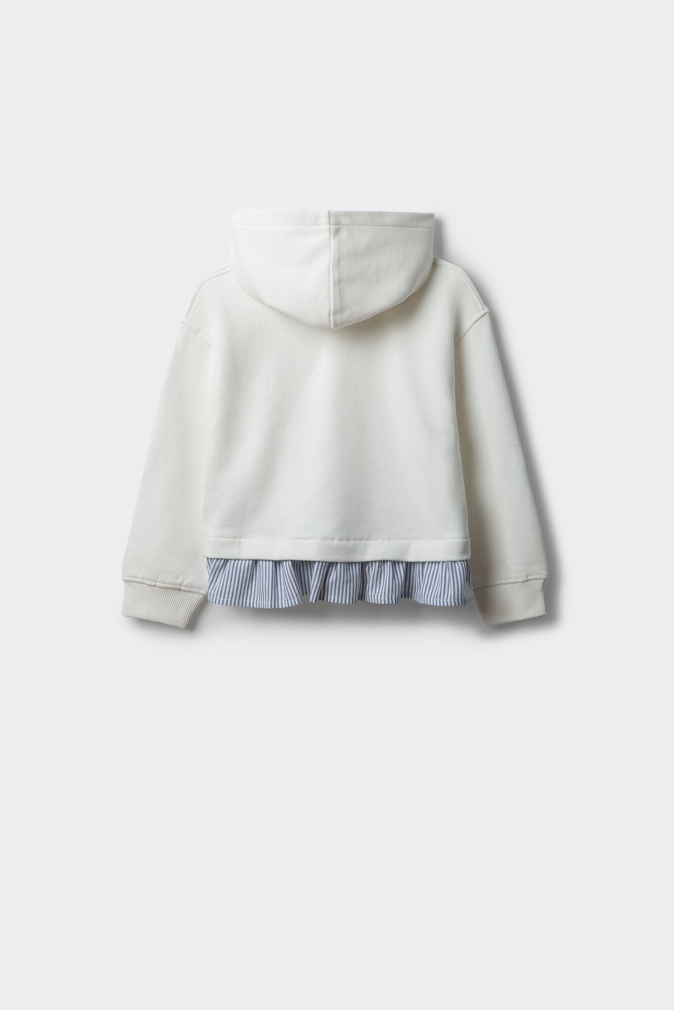 Girls' two-material sweatshirt