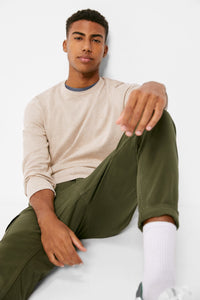 Essential jumper with elbow patches