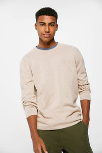 Essential jumper with elbow patches