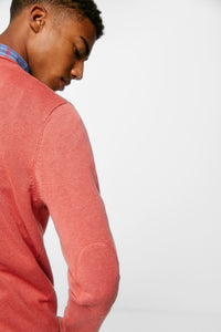 Essential jumper with elbow patches