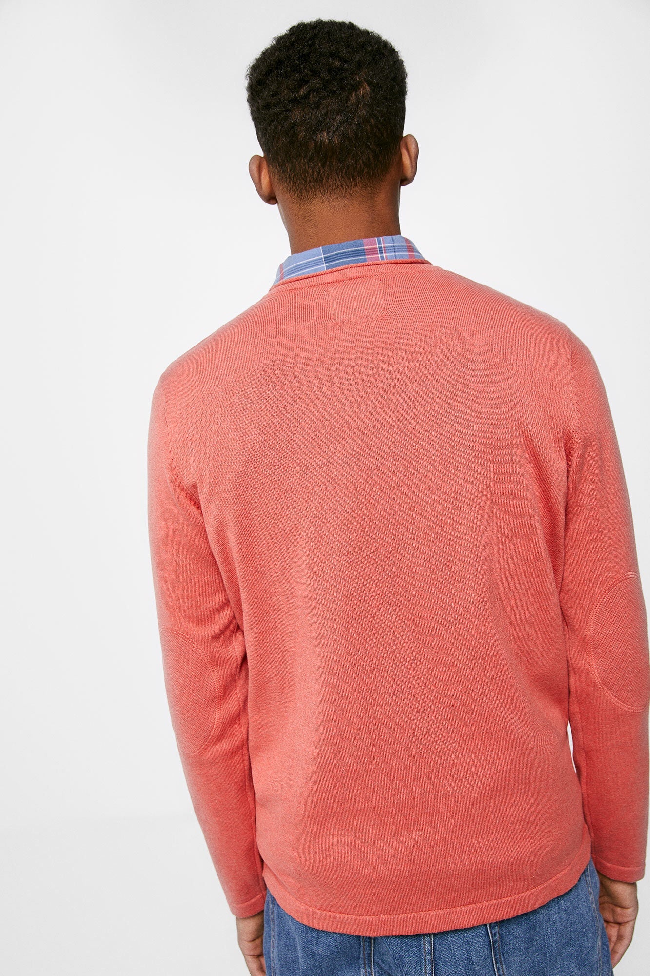 Essential jumper with elbow patches
