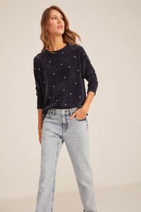 Moon and stars chenille T-shirt